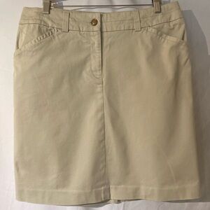 classic kacki pencil skirt cotton stretch